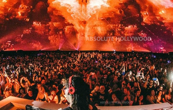 Skrillex in the World’s Largest Video Dome, Celestial Dome 360 Projection