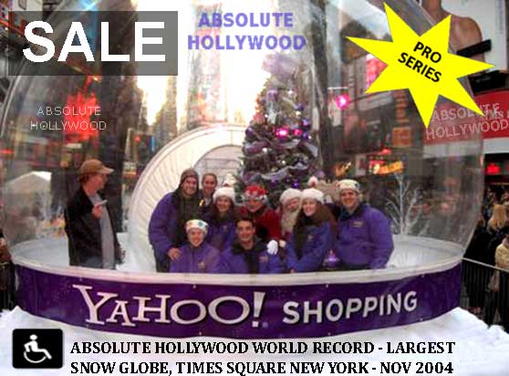 Yahoo New York Giant Human Size Inflatable Snow Globe Sale Life Size for Sale & Rental