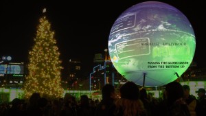 360 Video Screen Display with Panorama 360 Earth View & Interactive Video Screen