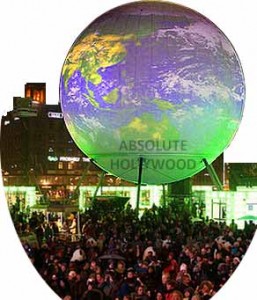 Interactive 360 Screen Sphere Video of Earth