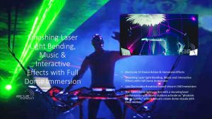 StratoSphere portable sphere with laser bending effects and interactive 360-degree projection - engaging Vegas Sphere alternative experiences