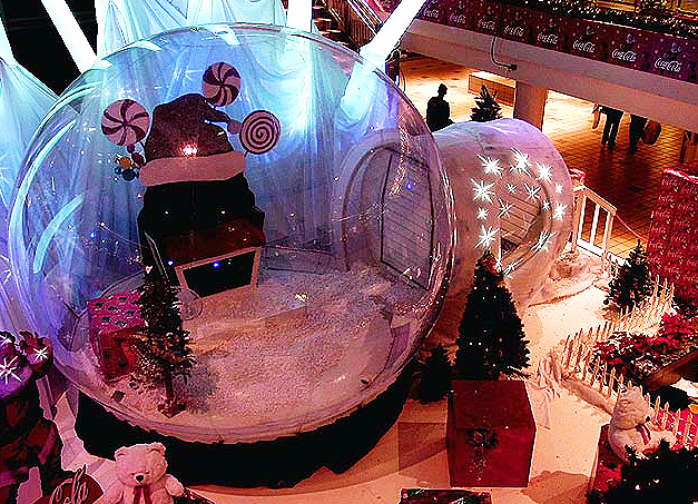 Airlock tunnel entry snow globe San Juan Puerto Rico 2000 world first deployment