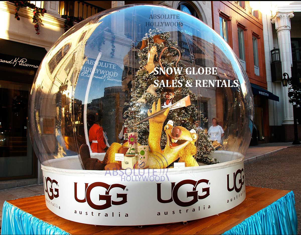 Inflatable snow globe Ice Age II Rodeo Drive Los Angeles film launch