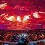 Absolute Hollywood immersive projection dome interior — the same technology as the Vegas Sphere, deployable anywhere in the world