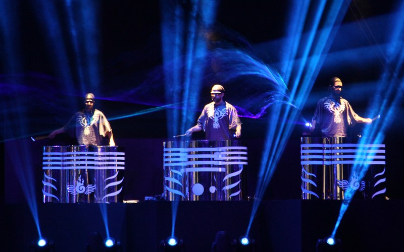 Vienna Light Orchestra fulldome show performers inside 360 projection dome