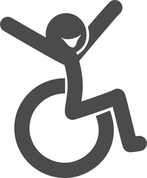 Wheelchair accessible snow globe icon — ADA-compliant ground-level Airlock Tunnel Entry on Absolute Hollywood Pro-Series globes